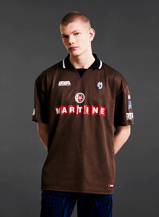 Джерси Martine Rose Football Top Brown