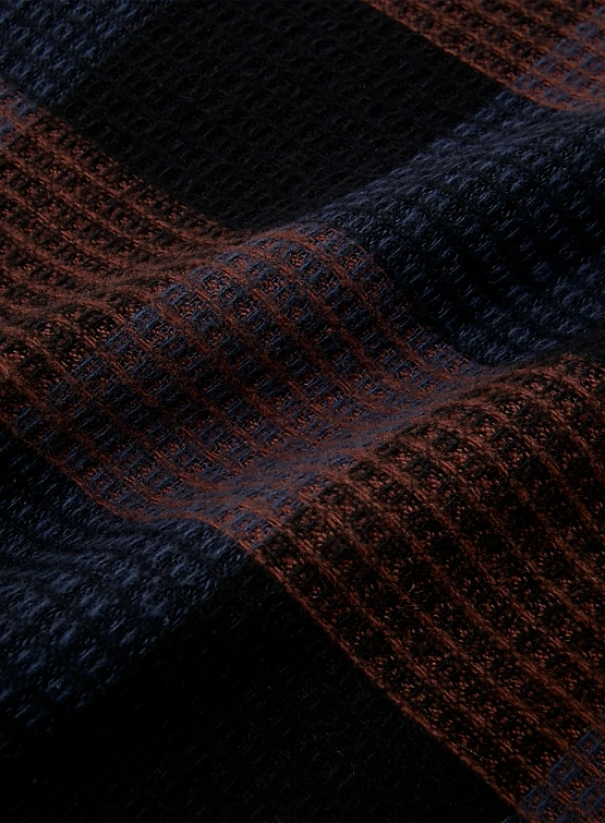 Лонгслив Song for the Mute L/S Polo Towel Check Black