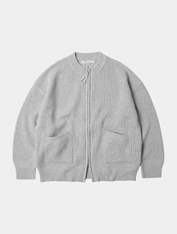 Кардиган FrizmWORKS Wool Deck Zip Up Light Gray