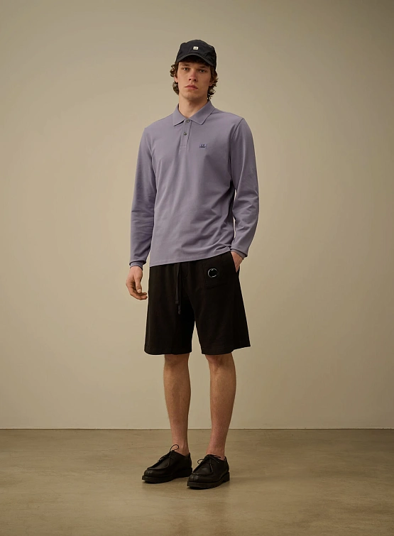 Шорты C.P. Company Malfilè Fleece Lens Black