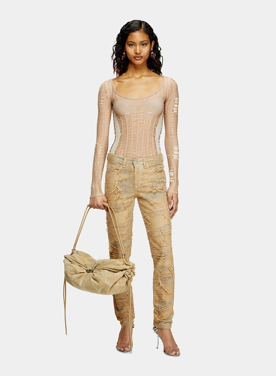 Женский лонгслив Diesel M-Calai Maglia Ivory Cream