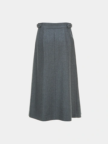 Женская юбка LE17SEPTEMBRE Front Pleats Wool Gray