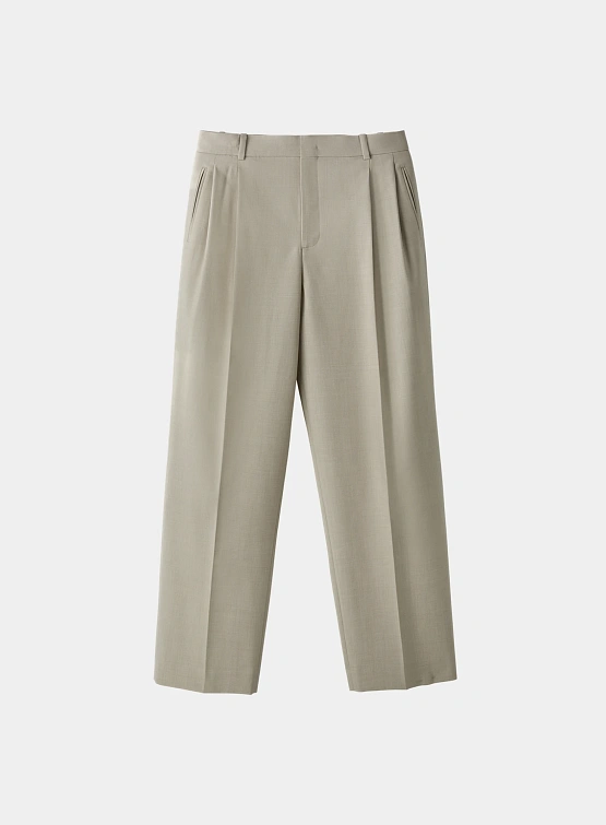 Брюки Recto Double Pleated Wide Sepia Beige