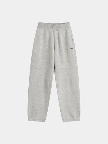 Брюки MKI MIYUKI ZOKU Mohair Blend Knit Wide Light Grey