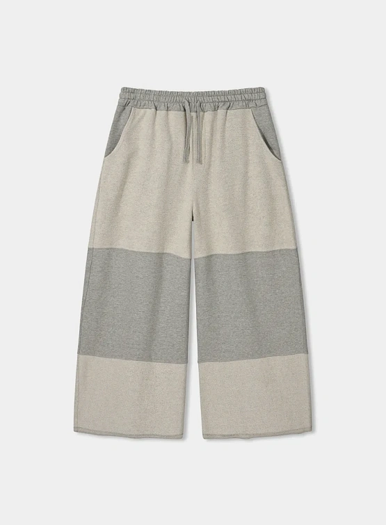 Брюки ANGLAN Reverse Panel Wide Sweat Grey