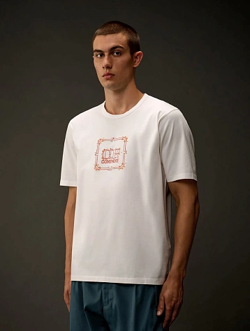 Футболка C.P. Company Metropolis Series EMB Gauze White