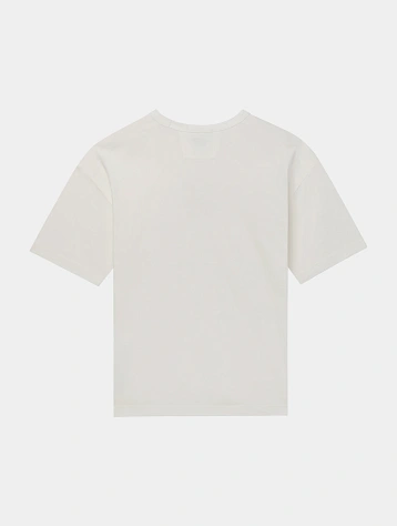 Футболка C.P. Company 20/1 Jersey Boxy Logo Gauze White