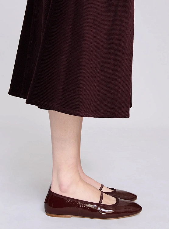 Женские балетки A.P.C. Swan Ballet Flats Wine