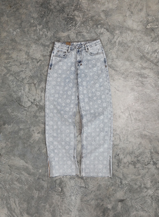 Женские джинсы Ksubi Woven Low Rider Monogram Denim