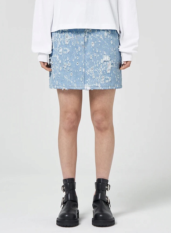 Женская юбка JUUN.J Bullet Denim Mini Skirt Sky Blue