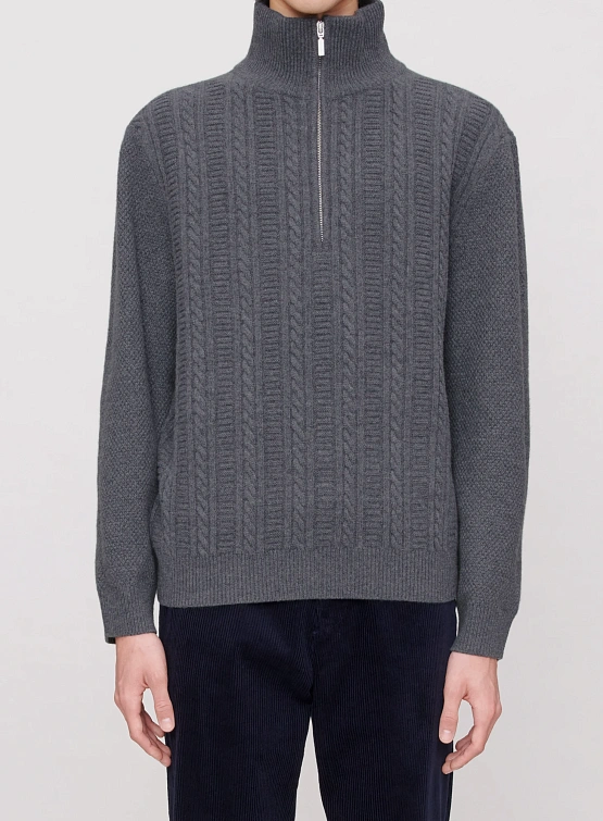 Джемпер A.P.C. Theo Sweater Anthracite