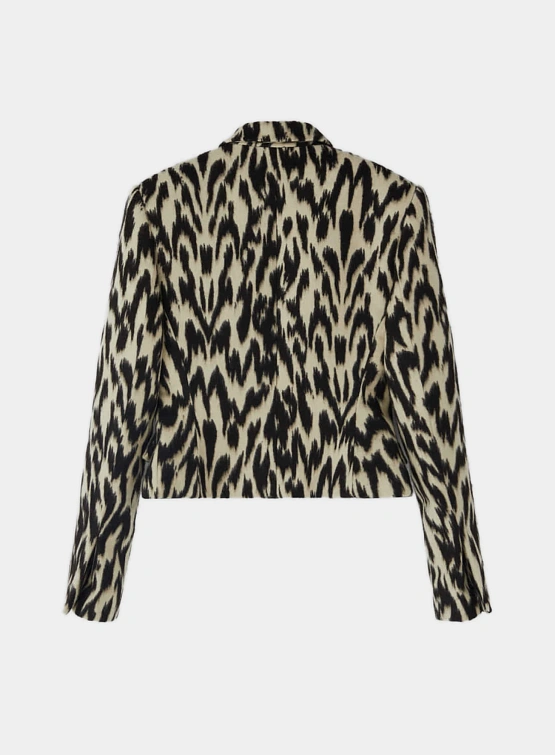 Женский пиджак Recto Leopard Dark Brown