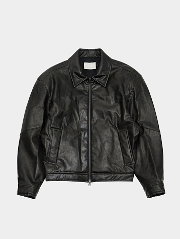 Бомбер AMOMENTO Vegan Leather Blouson Black