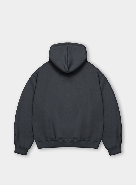 Худи ANGLAN Emboss Balloon Line Hoodie Charcoal