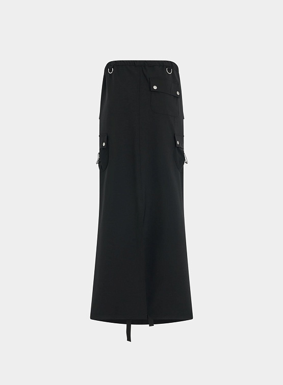 Женская юбка Coperni Tailored Cargo Maxi Skirt Black/Lilac