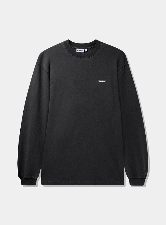 Лонгслив Butter Goods Basic L/S Tee Washed Black