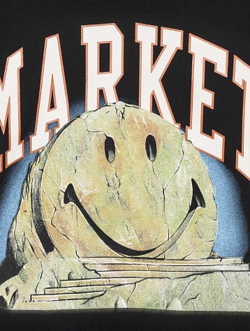 Футболка MARKET Smiley Out Of Body Washed Black