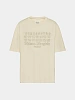 Футболка Maison Margiela Embroidered Logo Ecru