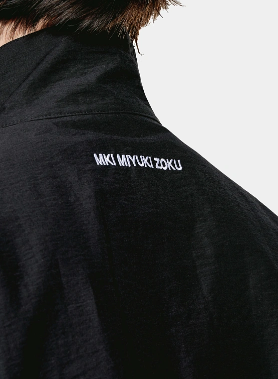 Ветровка MKI MIYUKI ZOKU Washed Cotton Nylon Track Black