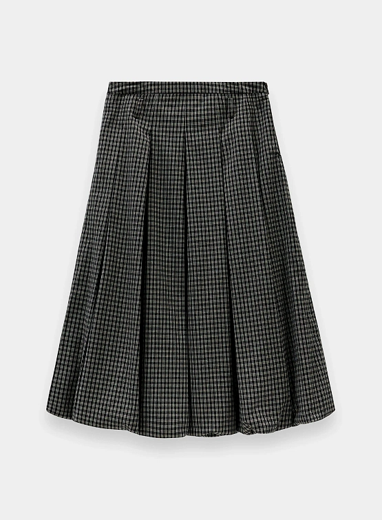 Женская юбка EPINGLER Bunnle Pleats Check Black