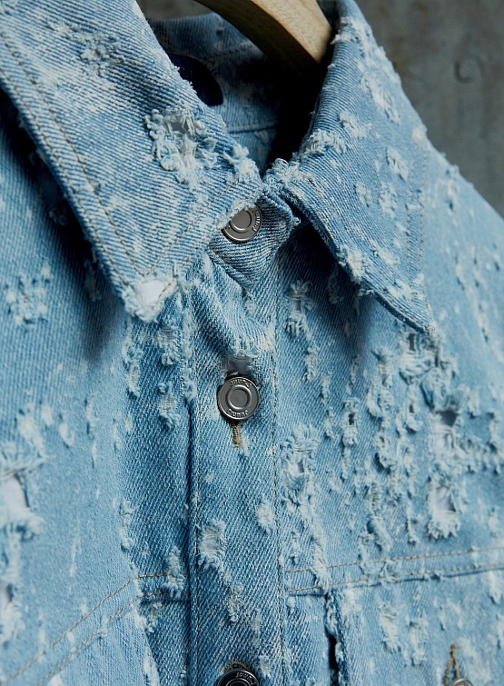 Женский овершот JUUN.J Bullet Denim Overfit Shirt Sky Blue