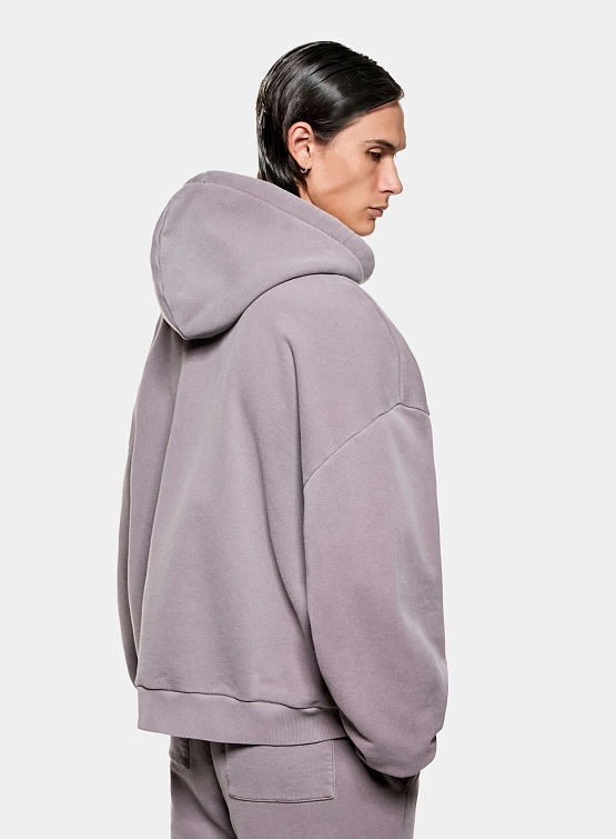 Зип-худи MKI MIYUKI ZOKU Uniform Zip Hoody Pigment Raisin