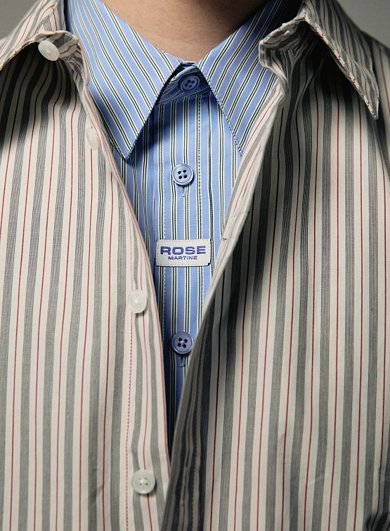 Рубашка Martine Rose Classic Shirt Red+White