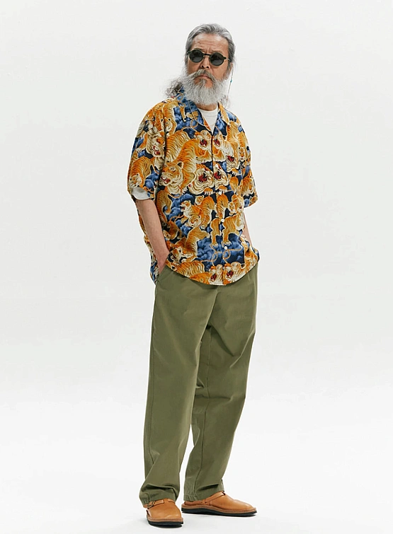 Рубашка FrizmWORKS Tiger Hawaiian Half Navy