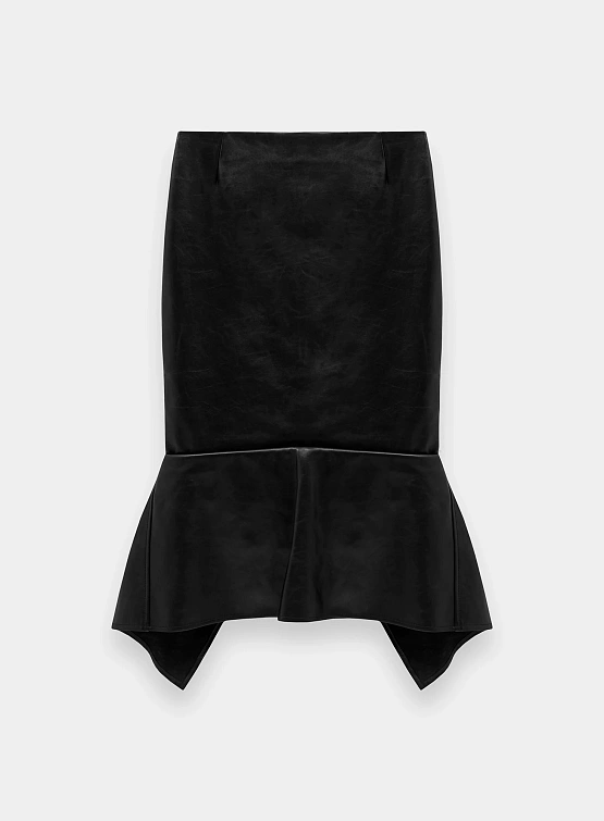 Женская юбка MUGLER Mermaid Leather Black