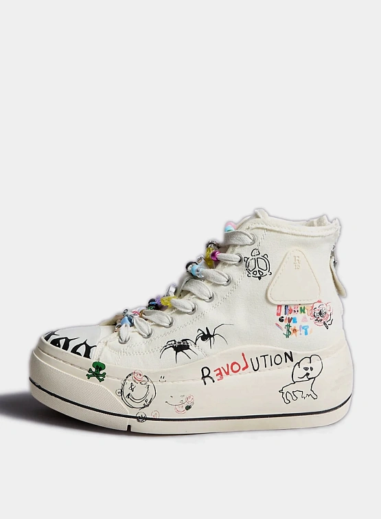 Женские кеды R13 Kurt High Top Sneaker Ecru