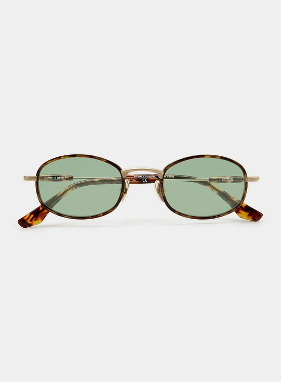 Очки Bonnie Clyde Bicycle Tortoise & Green Tint