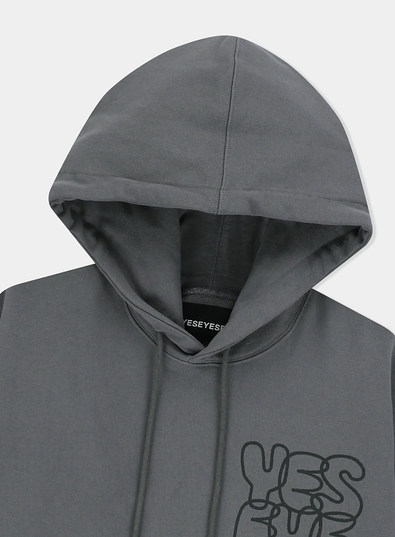 Худи YESEYESEE C-Logo Hoodie Dark Grey