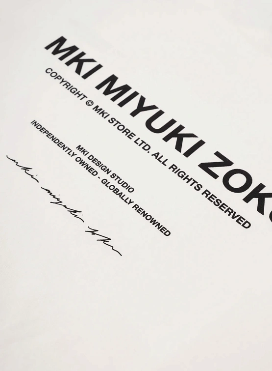 Лонгслив MKI MIYUKI ZOKU Design Studio L/S White