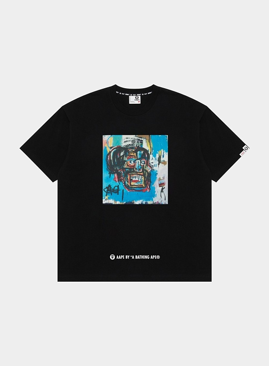 Футболка AAPE x Basquiat ‘Moonface’ Black