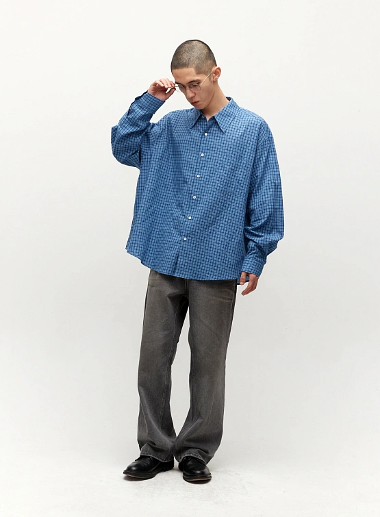 Рубашка COOR Alternate Check Oversized Blue Check