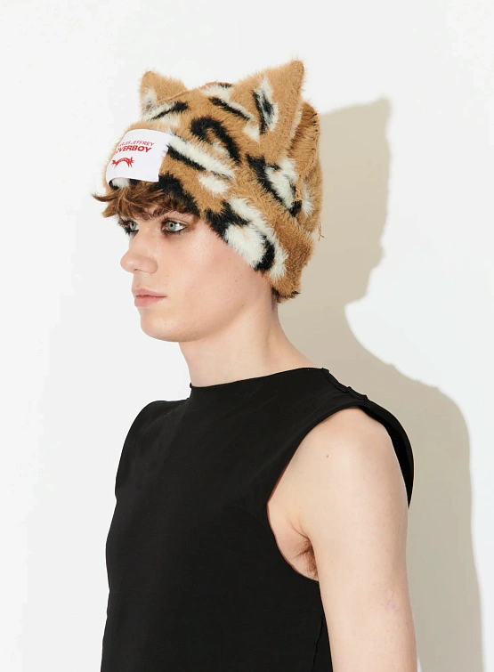 Шапка Charles Jeffrey Loverboy Fluffy Chunky Ears Brown