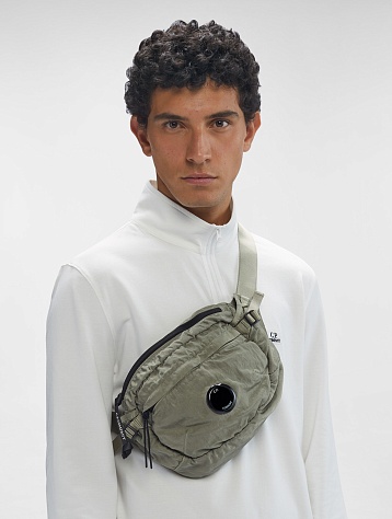 Сумка C.P. Company Nylon B Crossbody Pack Silver Sage