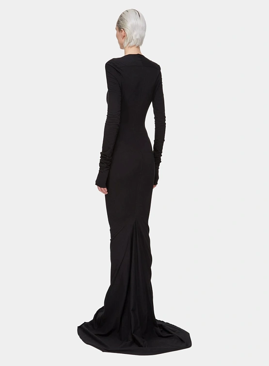 Женское платье RICK OWENS DRKSHDW Long Simple Edfu Black