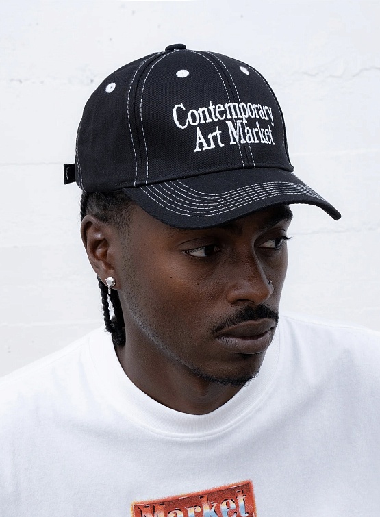 Кепка MARKET C.A.M. 6 Panel Hat Washed Black