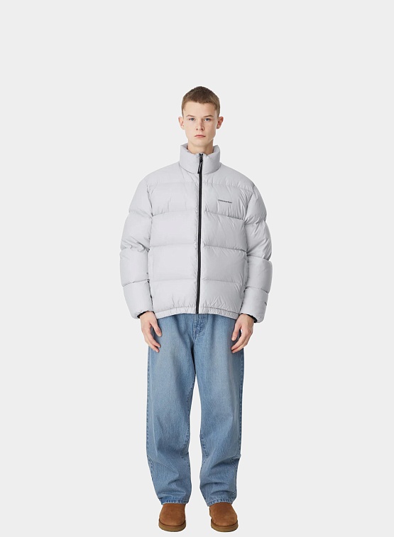 Пуховик thisisneverthat T Down Jacket Light Grey