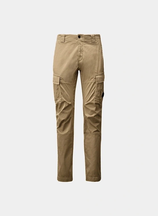 Брюки C.P. Company Stretch Sateen Cargo Lens Vintage Khaki