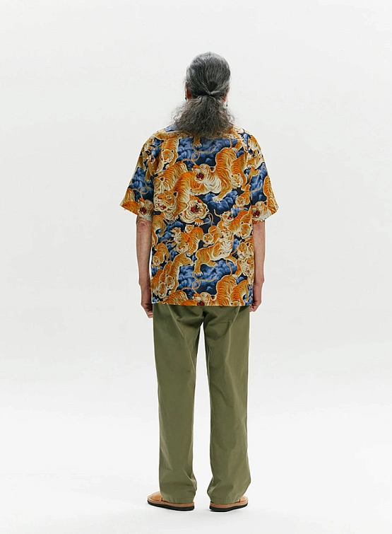 Рубашка FrizmWORKS Tiger Hawaiian Half Navy