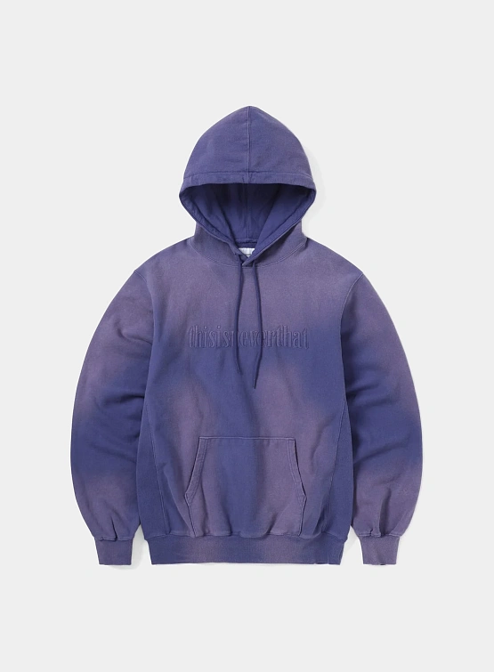 Худи thisisneverthat Faded Embroidery Hoodie Purple