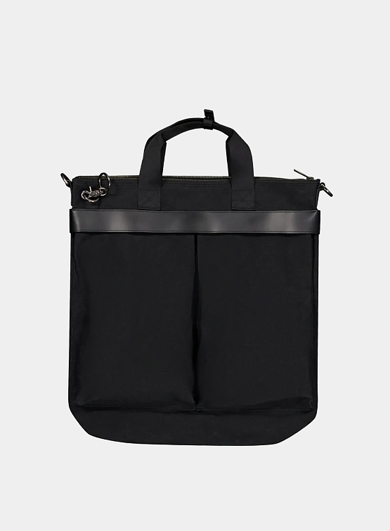 Сумка COOR Waxed Cotton Helmet Bag Black