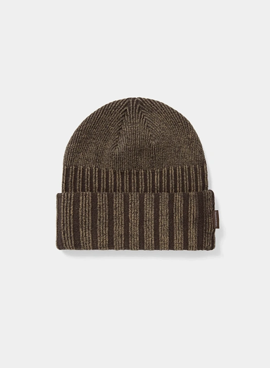 Шапка thisisneverthat Bleached Beanie Brown