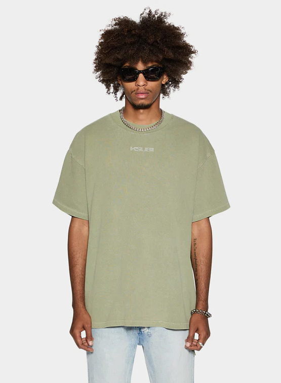 Футболка Ksubi Sott Ekcess SS Tee Moss Green