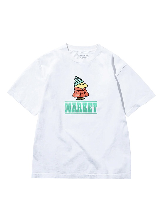 Футболка MARKET Peanuts Puffer T-Shirt Ecru