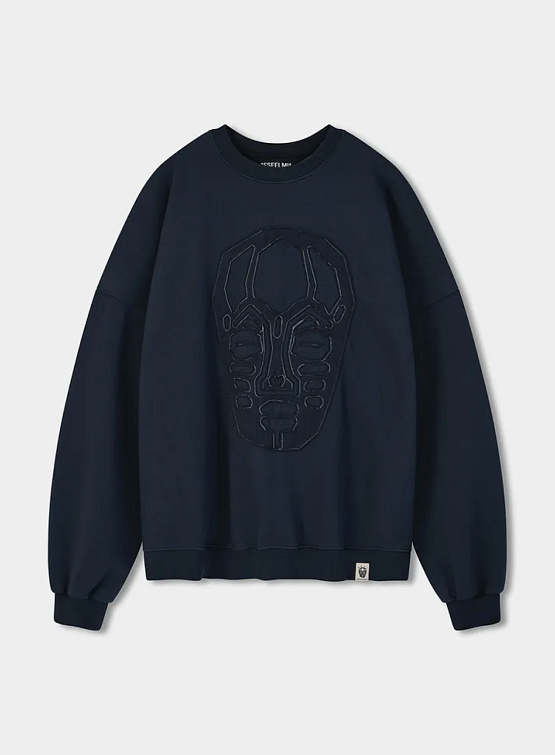 Свитшот ANGLAN x ESEELMI Tribal Mask Sweat Shirt Navy