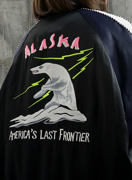 Бомбер FACETASM Souvenir Jacket Black Navy