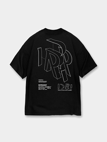 Футболка Represent Clo Assembly Outline Jet Black